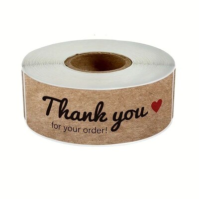 hank You for Your Order ers Kraft Paper Sealing ers Rectangu