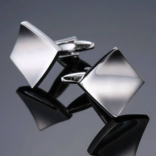 Cufflinks For Men Luxury Silvery Cuffs Retro Metal Cuff Link