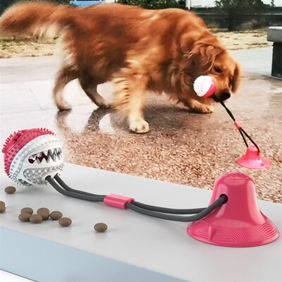 Dog Toys Silicon Suction Cup Tug Interactive Dog Ball Toys s