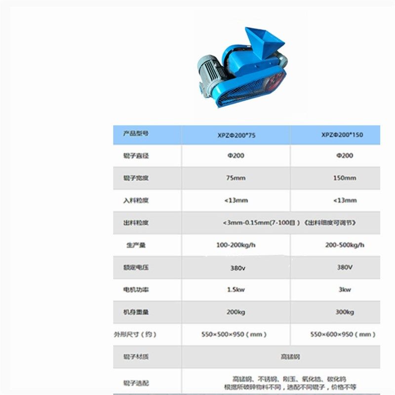 对辊式破碎机出料粒度均匀,过分率低,机械设备,农业机械/园林设备/畜牧设备,淘宝优惠券,粉丝福利购,淘宝优惠卷