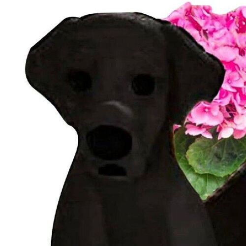 A84M-Cute Garden Dog Flower Pot, Dog Flower Pot Birthday