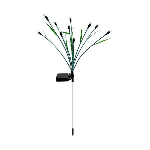 Modern And Simple Solar Led Green Leaf Firefly Lamp Outdoor
