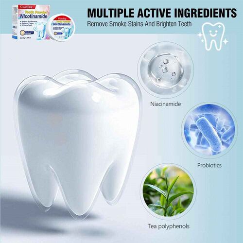 50g清洁牙粉去牙渍Niacinamide white tooth powder