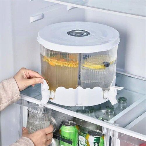 Household 4 Grid Beverage Dispenser Rotatable 6L Drink