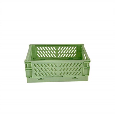 Mini Folding Plastic Storage Box Foldable   Case Desktop Car