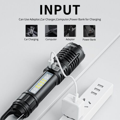 Cross-border outdoor lighting multi-function flashlight