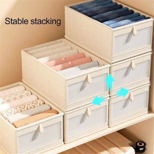 Foldable Storage Box Capacity Wardrobe Organizer Capacity