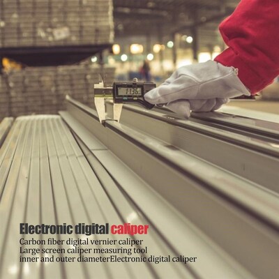 Vernier Caliper 0-150mm 6 inch Measuring Tool Plastic LCD Di