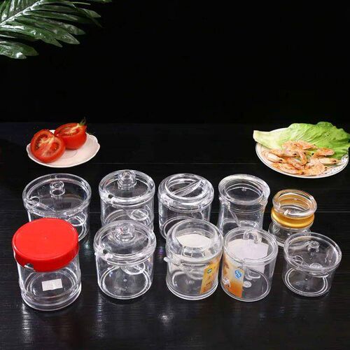 Kitchen Supplies Acrylic Seasoning Jar Restaurant Plastic Su