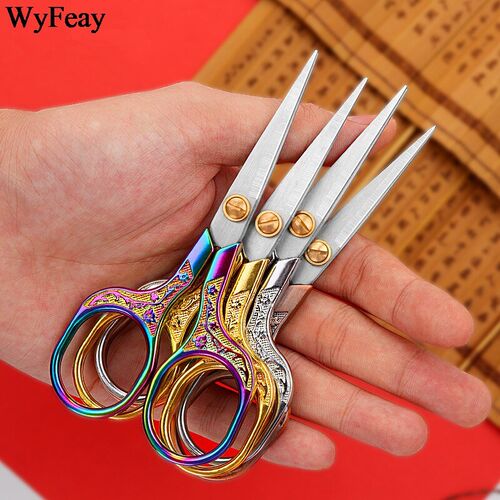 Stainless Steel Vintage Scissors Sewing Fabric Cutter Embroi