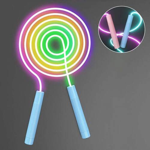 Glowing Skipping Rope for Kids Adjustable LED Night Glow Jum