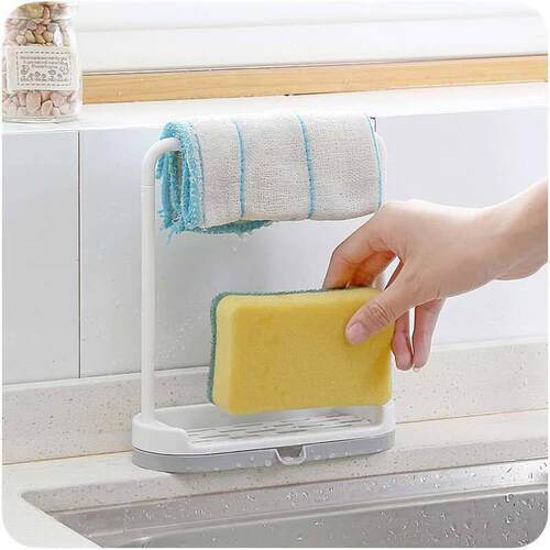 Punch-free Towel Rack Desktop Draining Rack Kitchen Plastic