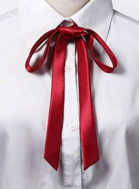 Korean Small Tie Bowtie College Style School Uniform Shirt A