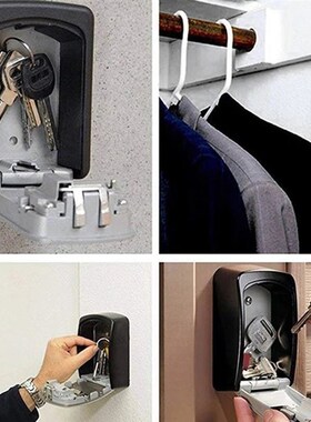 Key Safe Box Outdoor Digit Wall Mount Combination Password L