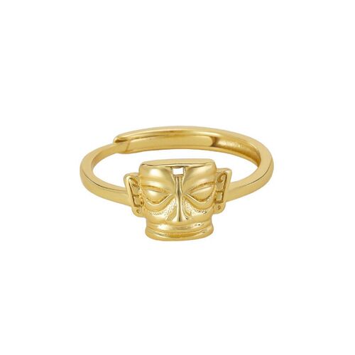 2021 Newly Arrived Ethnic Artist Women Ring Human Face Abstr