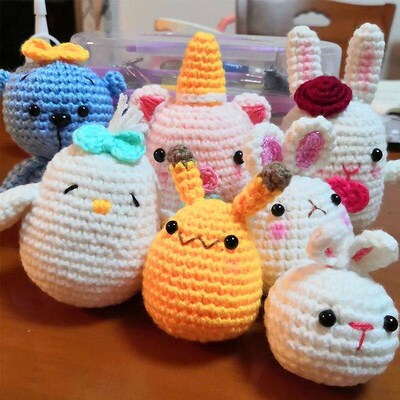 50/100pcs Eyeball Black Plastic Plush Safety Eyes Amigurumi