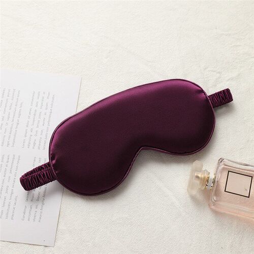 1PC Imitated Silk Eye Patch Shading Sleep Eye Mask Adjustabl