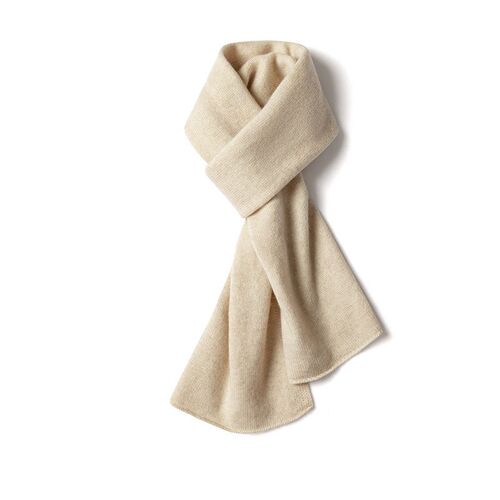 Cashmere Neck Warmer Mens Long Solid Color Knitted Thick Wa