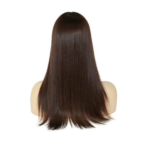 Real Long Hair Wig Womens Hair Block Je Hair Set White High