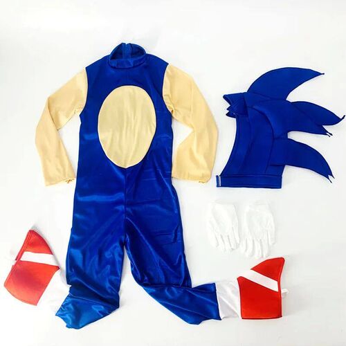 Sonics Cartoon Jumpsuit Bodysuit Kids Cosplay Disguise