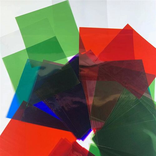 80pcs 15x15cm*19x19cm Mixed 8 colors Cellophane Plastic Film