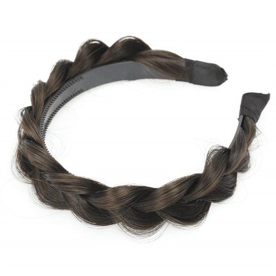 Fishbone braid hairband 2024 womens style, plaited hair cli