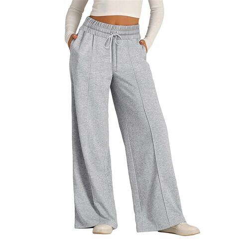 High Waist Wide Leg Pants Midline Sweatpants Casual Jogging