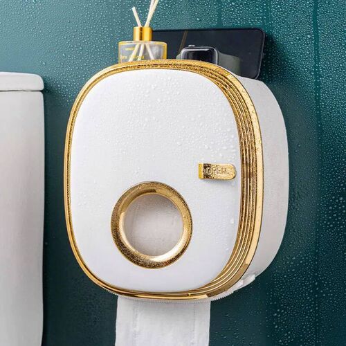 Toilet Paper Container Holder Tissue Box Wall Mounted Bathro