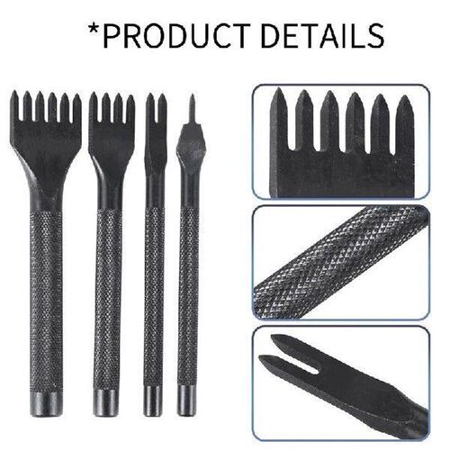 DIY Diamond Lacing Stitching Chisel Set Leather Craft Kits,