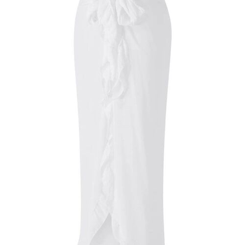 Edhomenn Women s Sheer Long Sarong Wrap Skirt - Stylish Soli