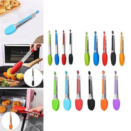 Tongs with Silicone Tips Quality stainless steel ing