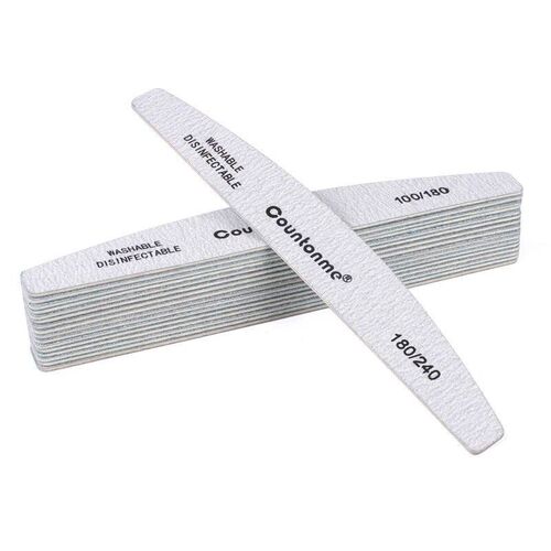 10pcs/Lot Professional Wooden Nail Files 180/240 Buffer 100/