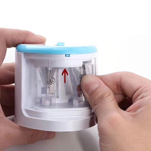 2018 New Automatic pencil sharpener Two-hole Electric Switch