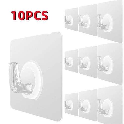 1/5/10Pcs Hooks Key Storage Hanger Wall Door Rack