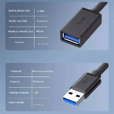 High speed USB Extension Cable Male to FeMale USB 3.0 Type
