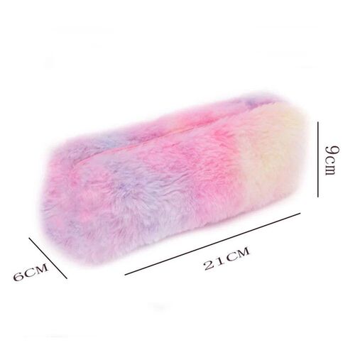 Kawaii Plush Pencil Case Cute Pen Box Large Capacity for Gir