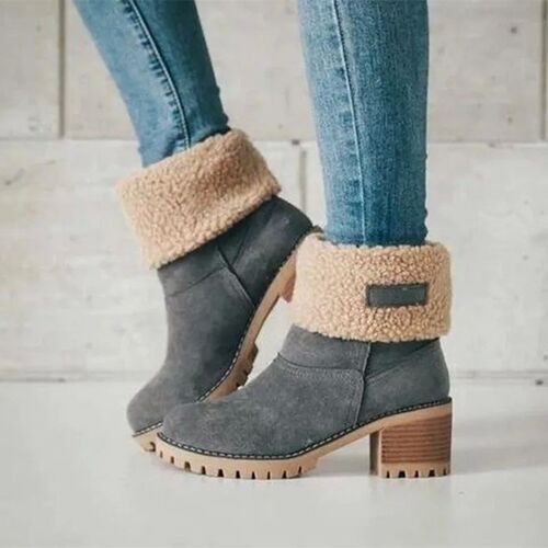 2023 Winter Boots Women Fur Warm Snow Boots Ladies Warm Wool