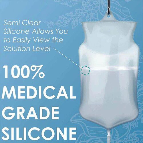 Coffee Enema Bag Bidet Kit Reusable Silicone Water Colon Cle