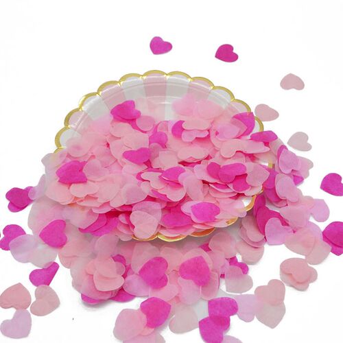 2.5cm 1000pcs Heart Shape Multicolor Paper Confetti  Balloon
