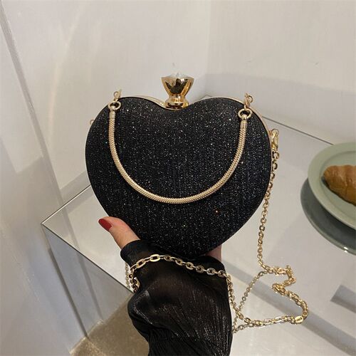 Dinner Party Bag, High-end Texture, Cute Little Heart Bag, W