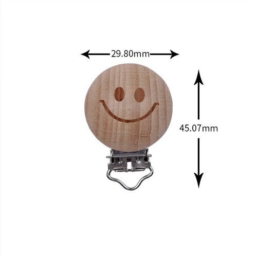 10Pcs/Lot Wooden Pacifier Clip Nursing Accessories Beech Woo