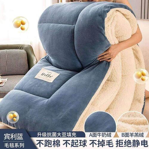 Winter blanket thickened and warm blanket plush blanket sofa