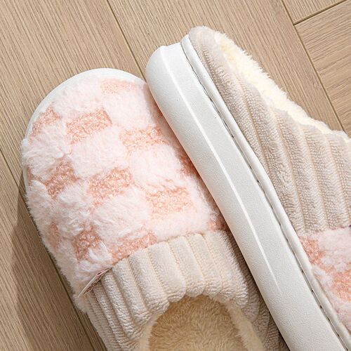 Cotton Slippers Womens Indoor Dormitory Thick Bottom Home P