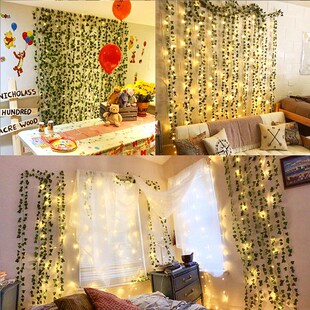 LED light strip Artificial vines Ivy Party Decoration lights
