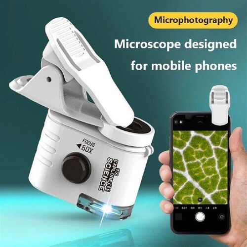 60X MicroMini Portable Microscope with UV Handheld