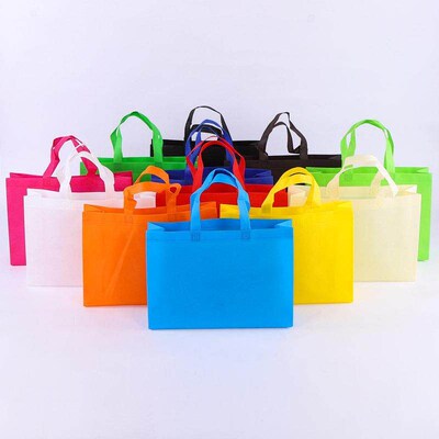 Non-woven take-out bag laminated color supermarket opping cl