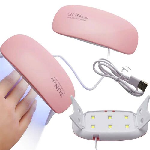 1Pc Mini Portable Nail Lamp With 6pcs Led Bead UV/LED Nail D