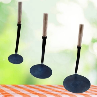 油炸工具葱油饼油粑粑提子家用不沾铁勺子锅巴无边沿圆形方形模具