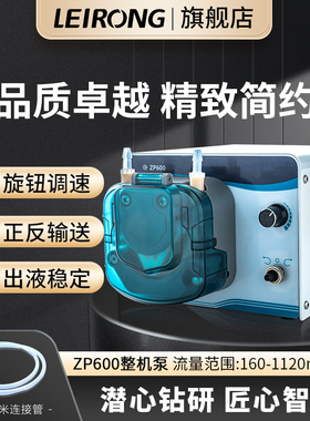 雷熔小型大流量ZP600有刷电机调速蠕动泵 实验室工业灌装抽水泵头