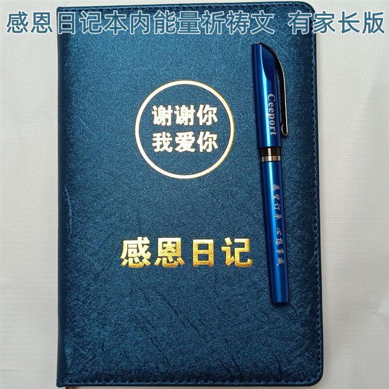 零极限清理归零工具蓝色感恩日记本有家长篇 谢谢你我爱你记事本
